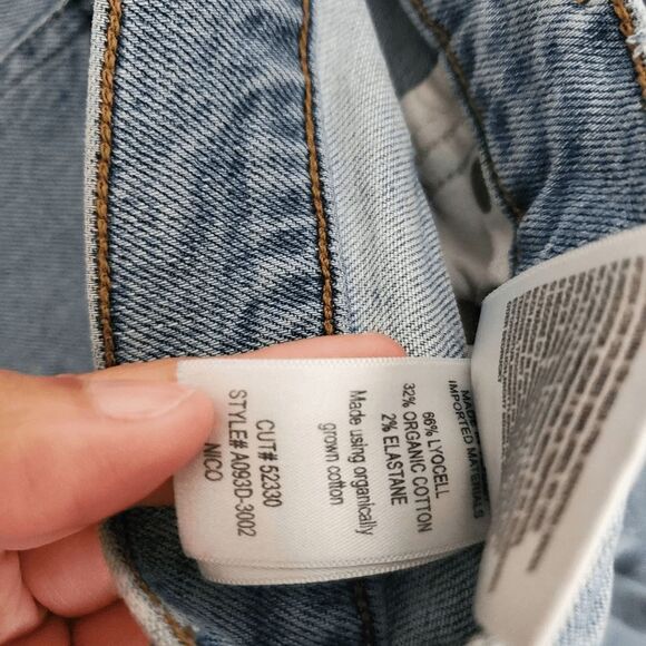 Agolde Women's Nico High Rise Raw Hem Slim Jean Style A093D-3002 Destressed 29 - Picture 11 of 11